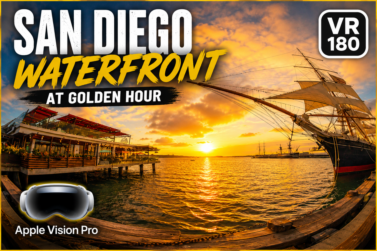 San Diego Waterfront at Golden Hour thumbnail